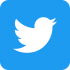 Twitter social icons - rounded square - blue